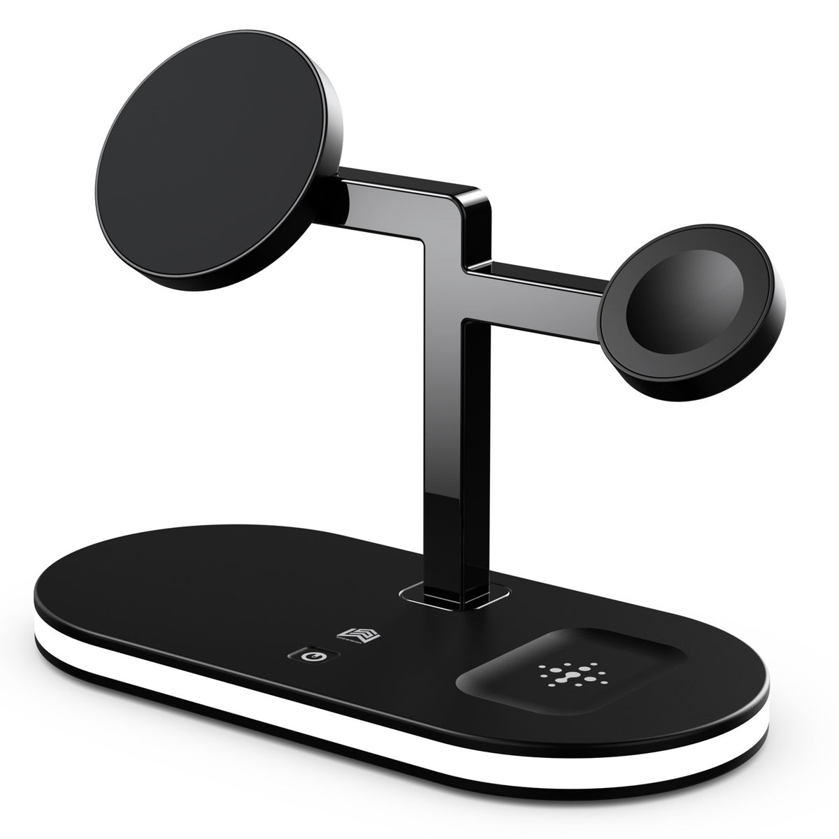 Trois-en-un Chargeur magnétique sans fil Fonction petite lampe de nuit