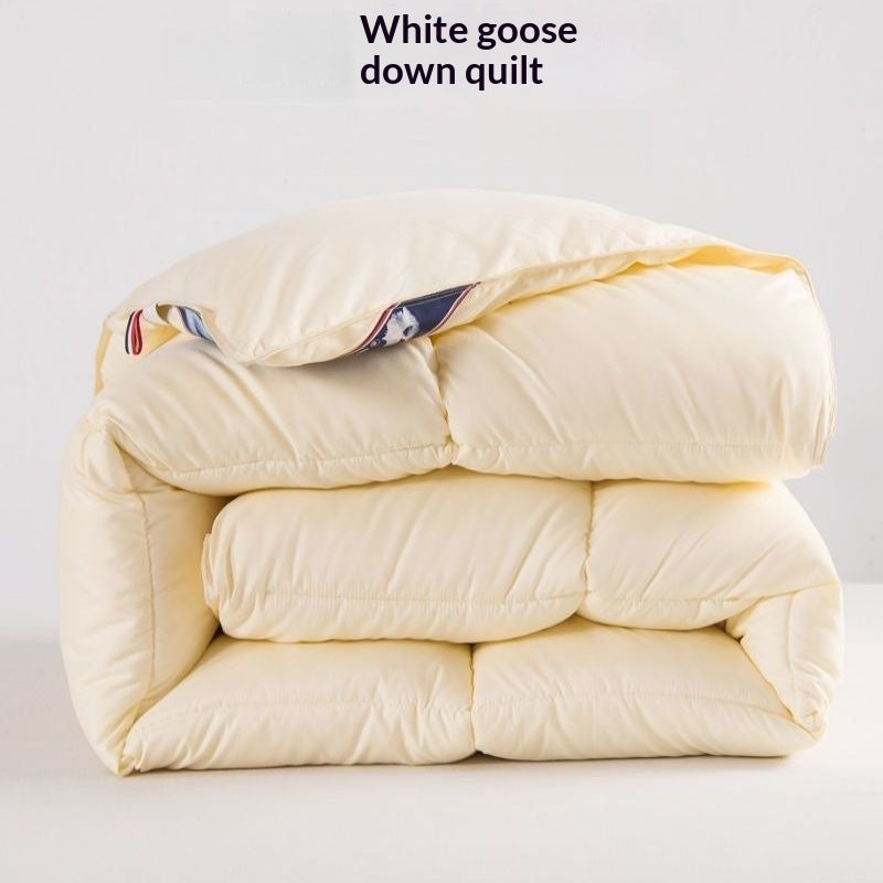 Blanc Goose Down Comforter Couette climatisée