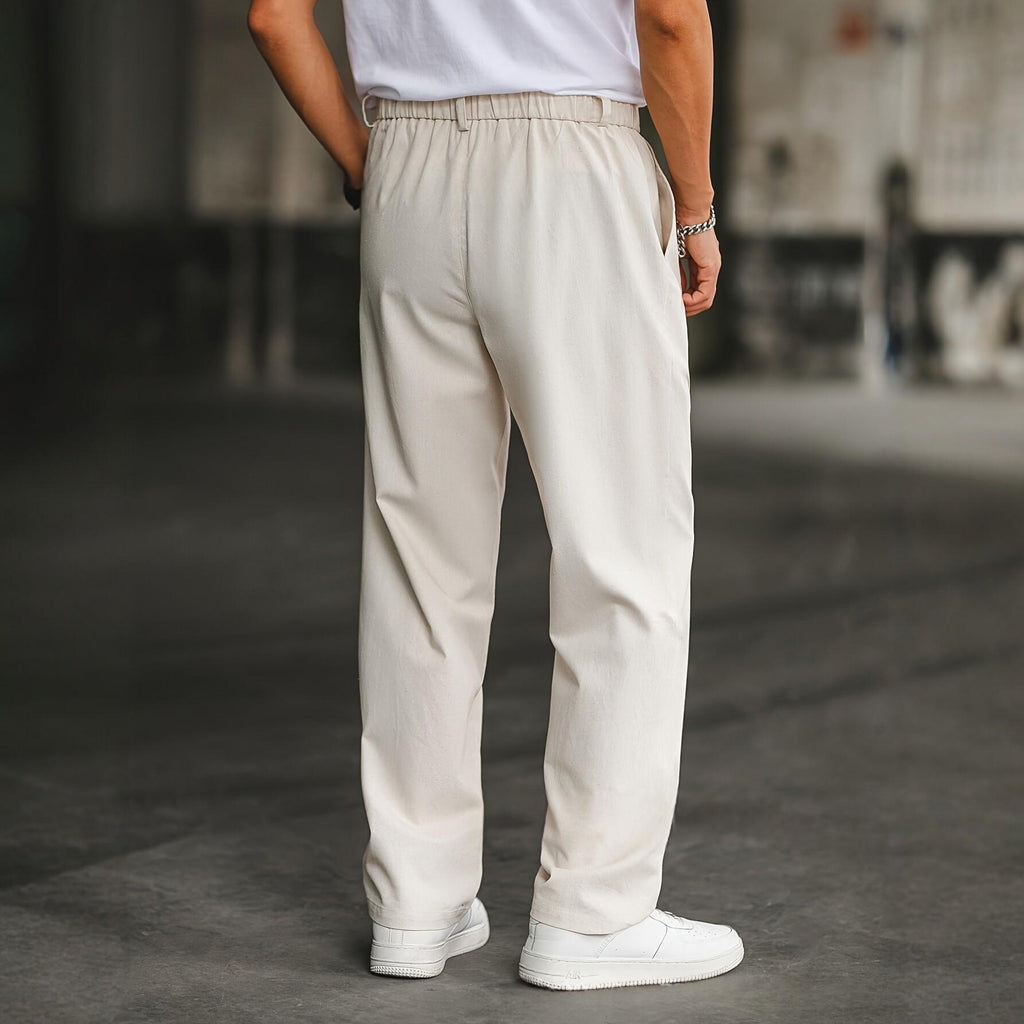 Pantalon casual avec plis doubles