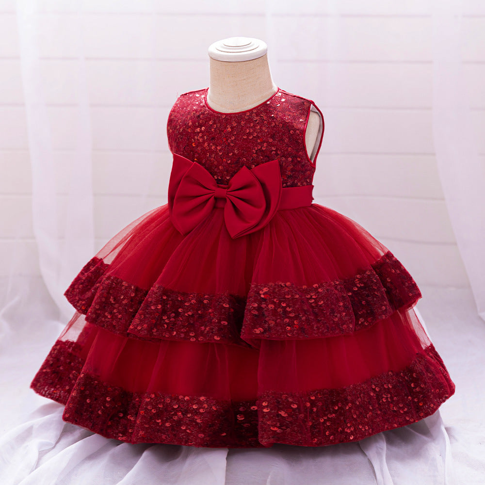 Enfants Robe formelle Double couche Tulle Princesse Jupe pour les filles