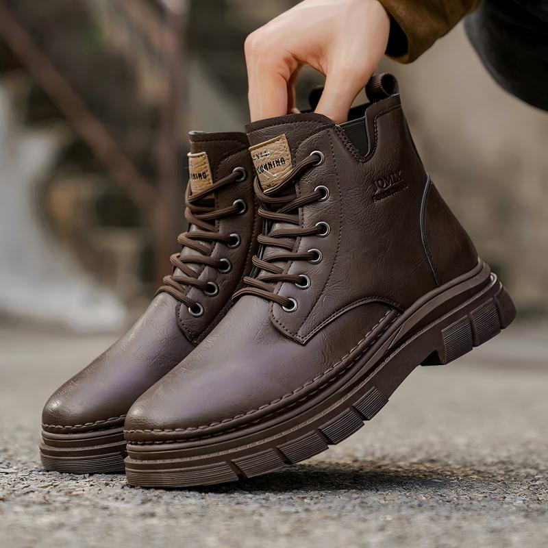 Bottes Martin haut de gamme pour hommes d'automne