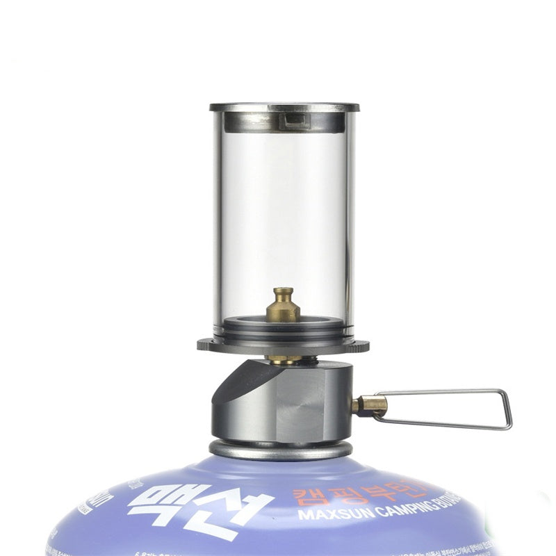 Outdoor Pas de lampe Bougie Wick Lampe Outdoor Camping Lumière Portable Éclairage Gaz Lampe à vapeur Te