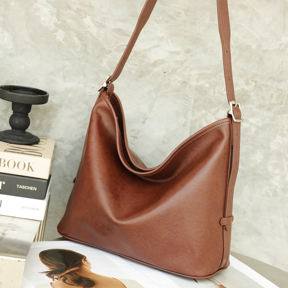 Sac en cuir à grande capacité en cristal