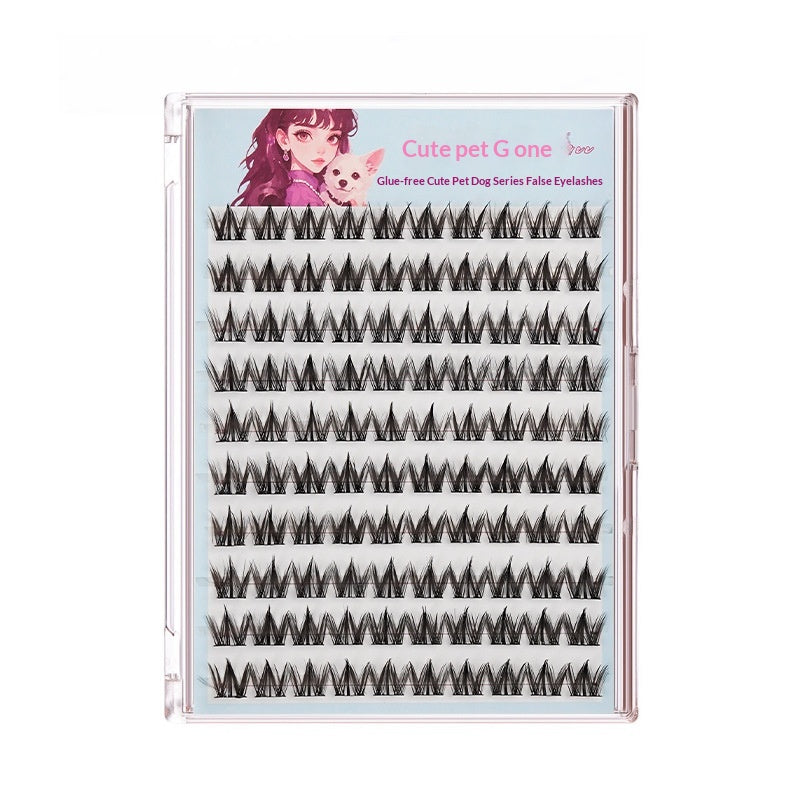 Glue-free dog-style false eyelashes