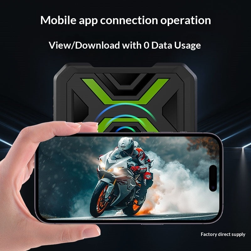 HD Front and Rear Dual-Lens Motorcycle Dash Cam