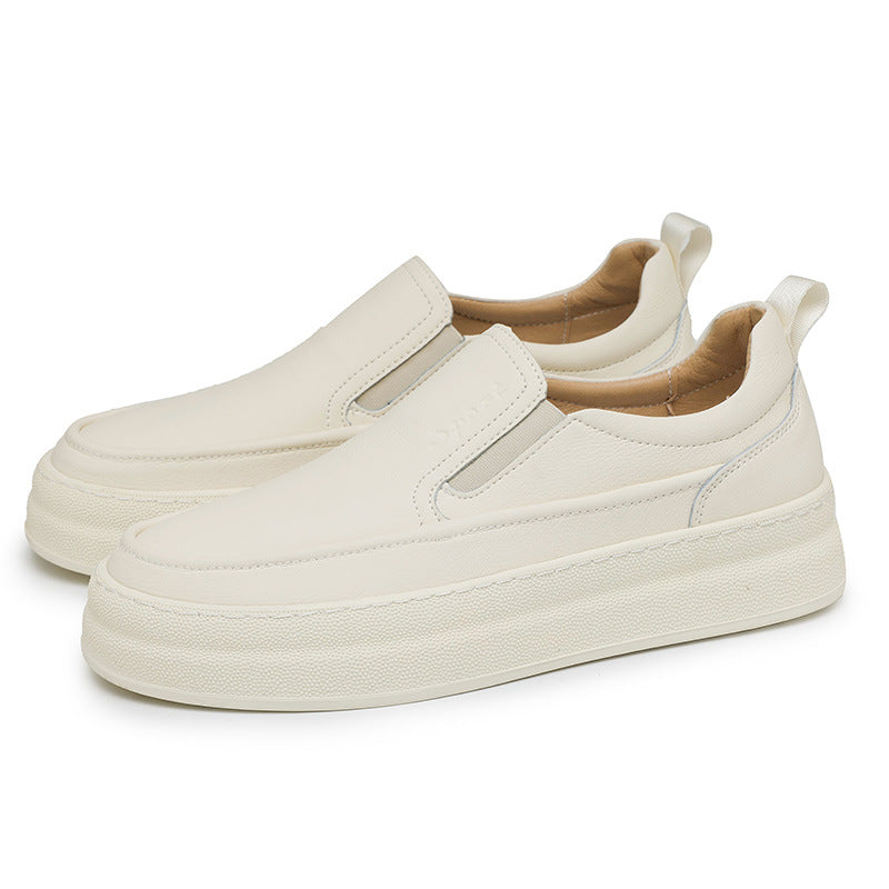 Chaussures en cuir pour hommes Plateforme de mode Chaussures de conduite décontractées