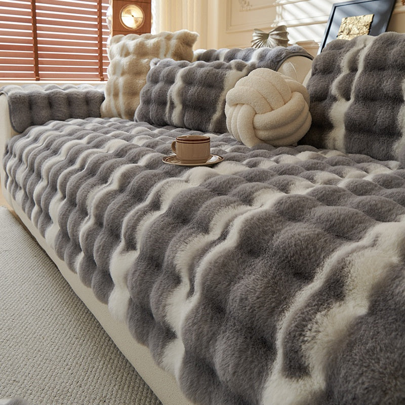Coussin de canapé en velours gradué pour l'automne et l'hiverplush