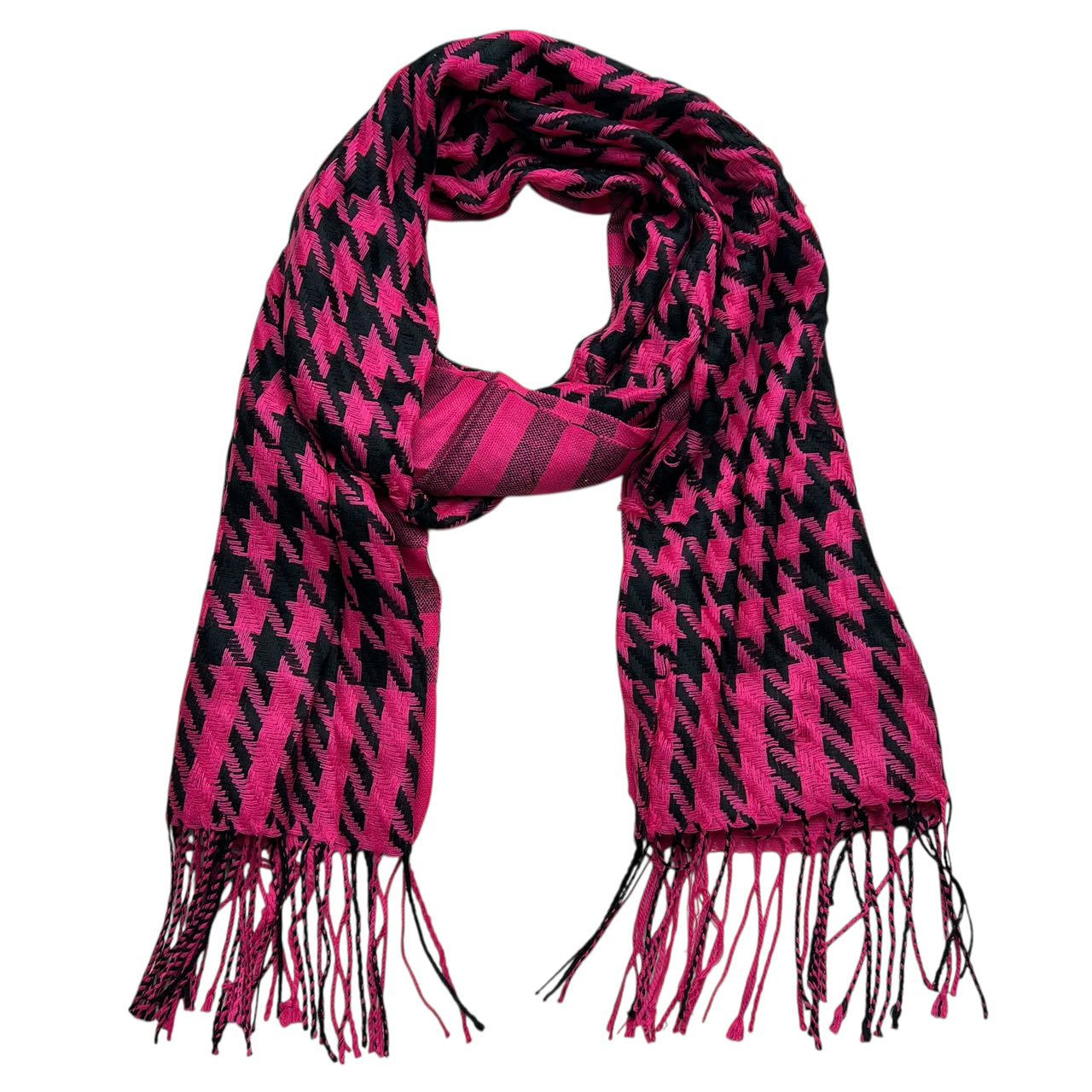 2pcs en peluche texturée Jacquard Trapps Warmth Scarf