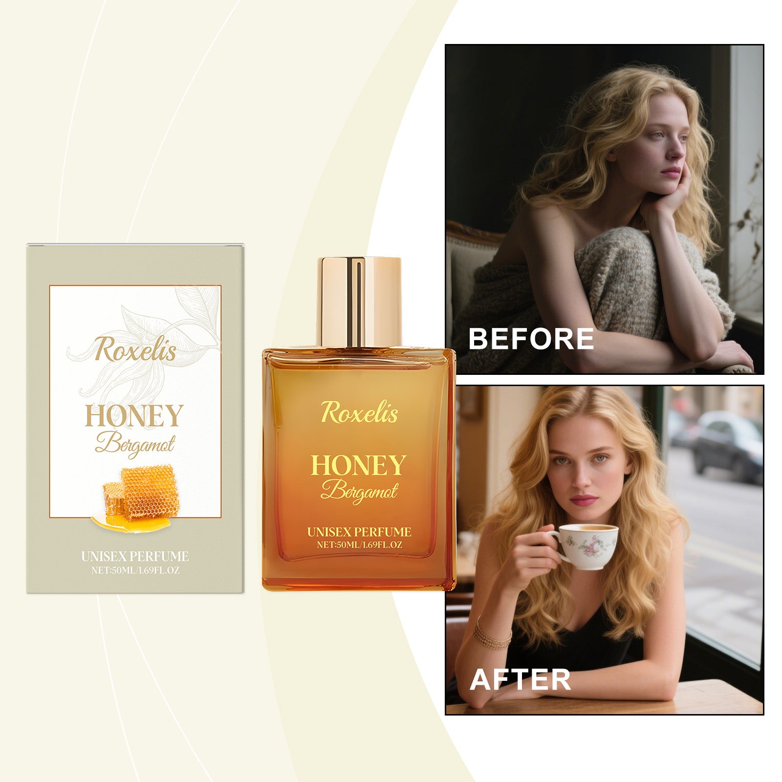 Le miel unisexe Bergamot parfumé longue durée lumière et fragrance fraîche Subtle et élégant Scent