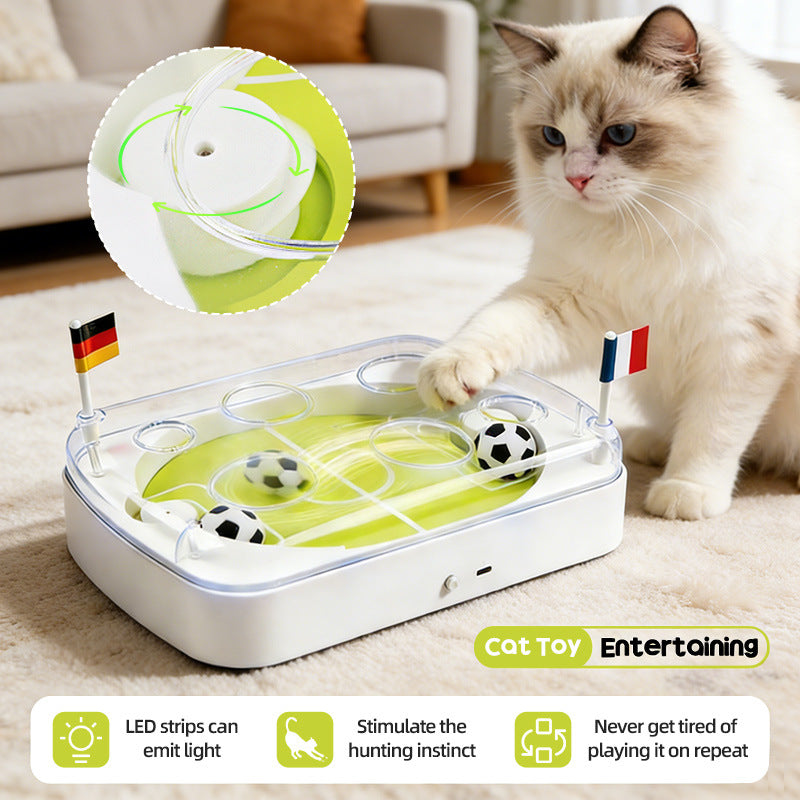 Jouet de poursuite intelligent activé par le mouvement pour chat et terrain de football