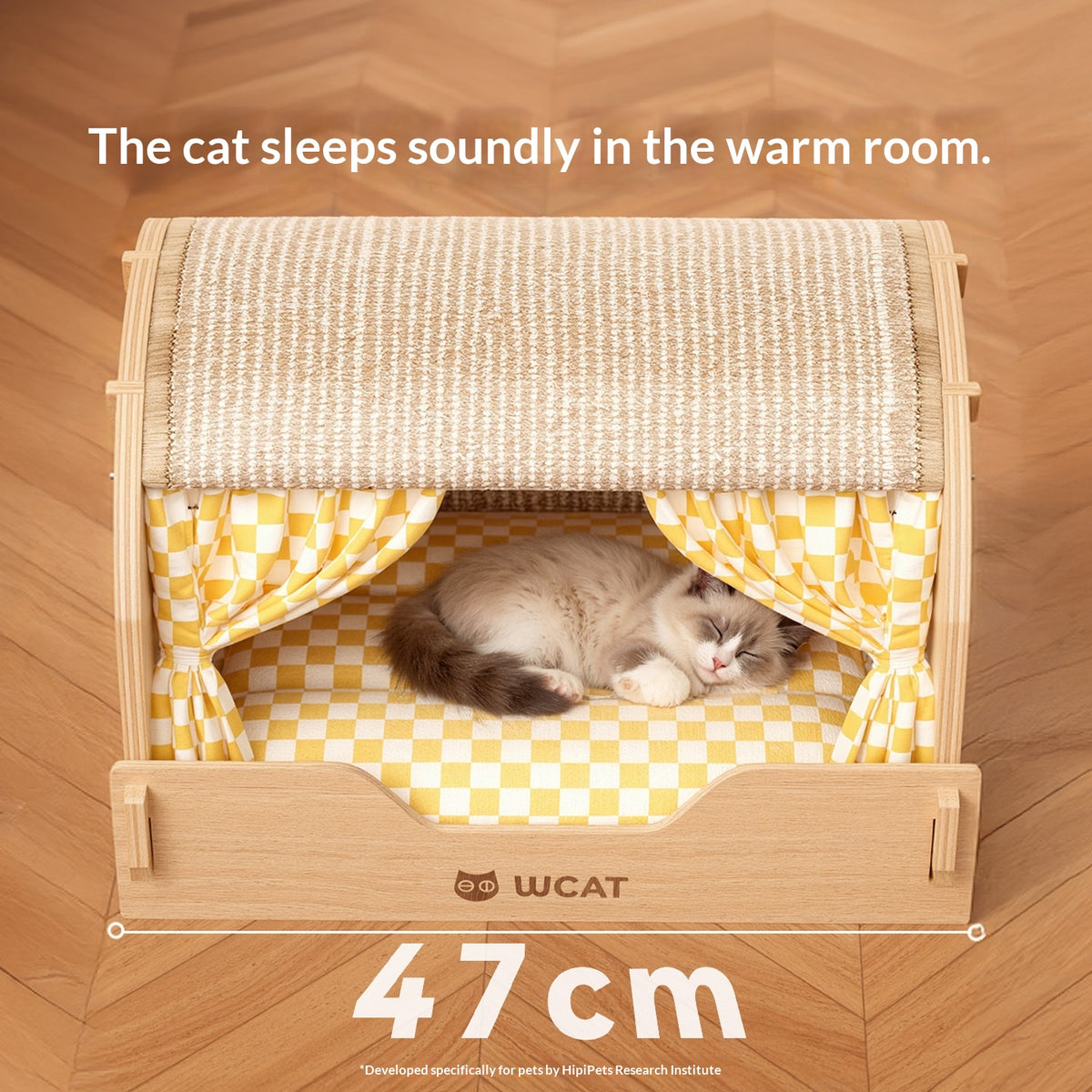 Lit de chat tout-en-un quatre saisons avec poste et tiroir