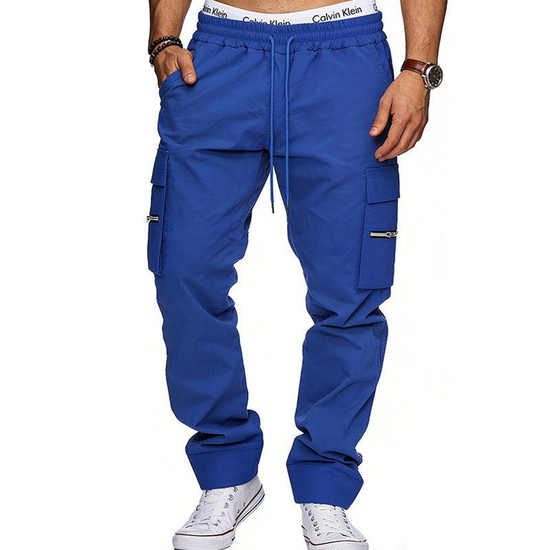 Pantalon de sport décontracté multi-poches pour hommes