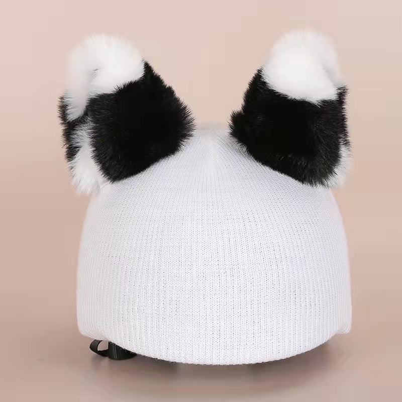 Mignon casque de dessin animé et couverture de chapeau