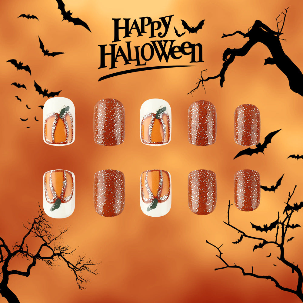 Halloween-style Court Square prêt à porter des ongles