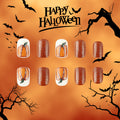 Halloween-style Court Square prêt à porter des ongles