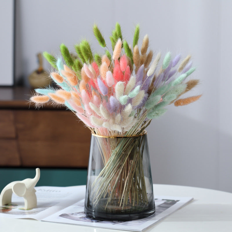 Accueil Décoration Ornements - Bouquet de fleurs séchées à l'herbe de lapin
