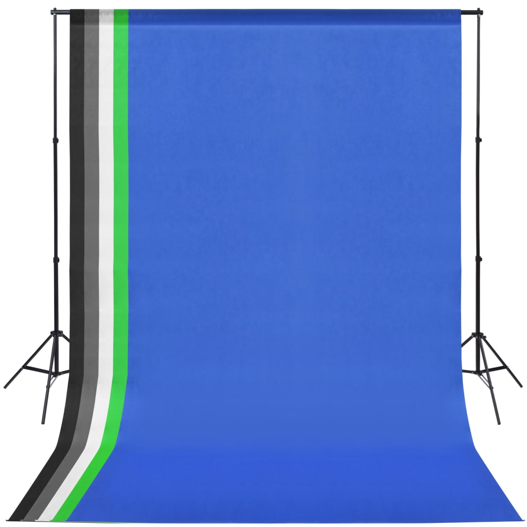 Ensemble studio photo avec 5 fonds colorés et suspension réglable