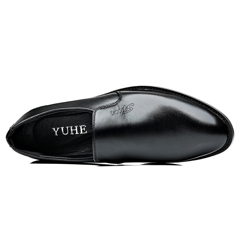 Hommes Casual Business Slip-on Chaussures en cuir avec un orteil pointu