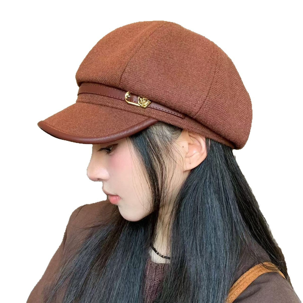 Retro Artistic Black Cap Beret de style japonais