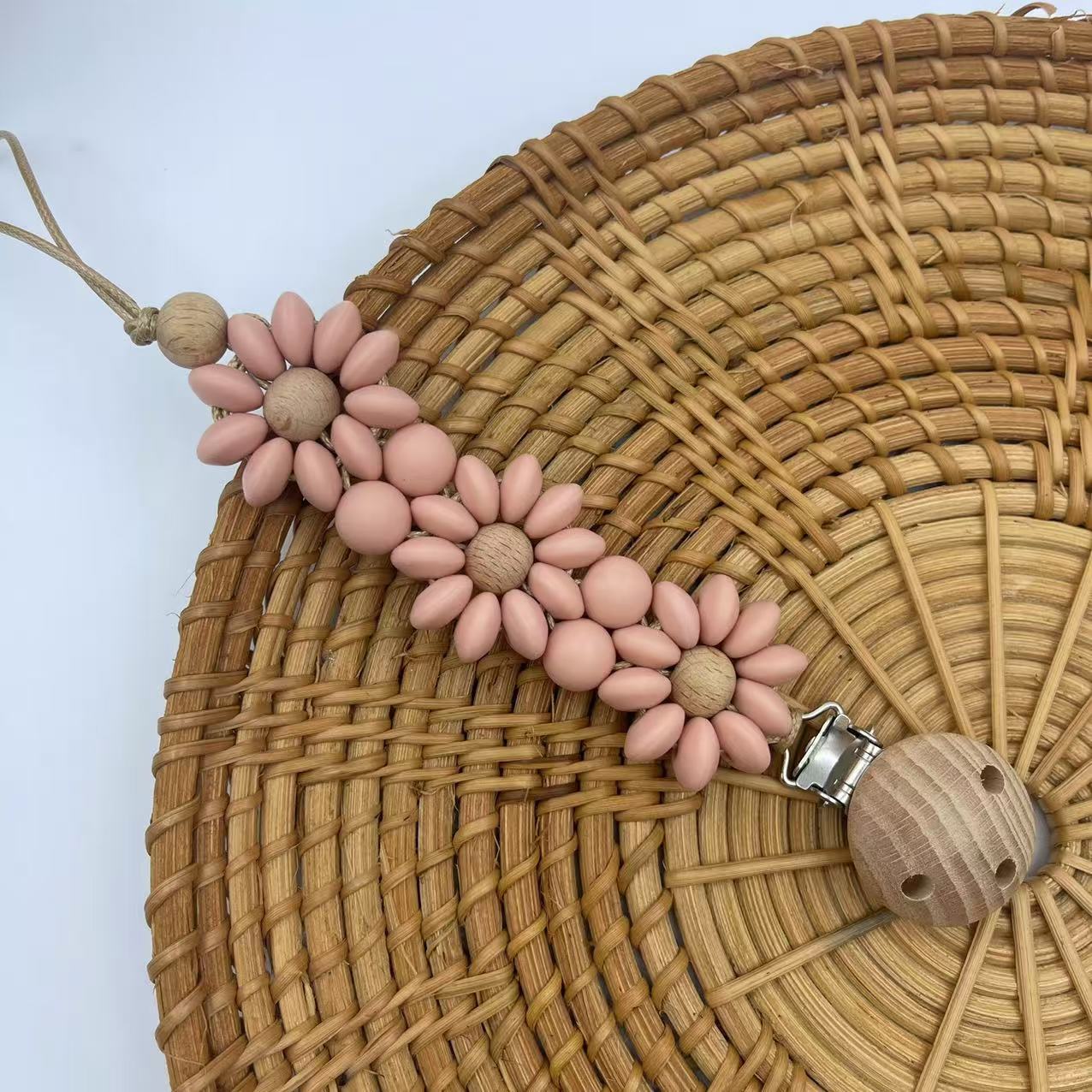 Baby Flower Silicone Pacifier Clip