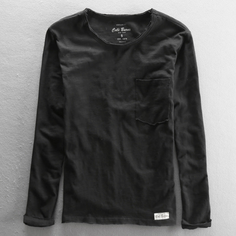 T-shirt casual homme respirant et confortable couche de base