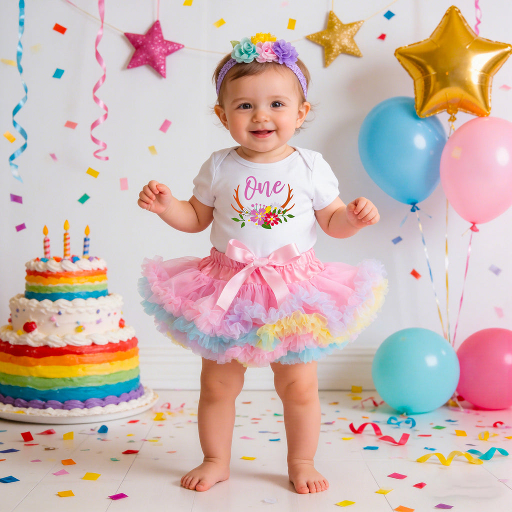 Bébé Outfit d'été blanc à manches courtes
