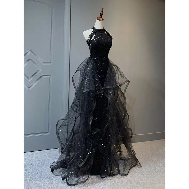 Robe de soirée noire pour femmes