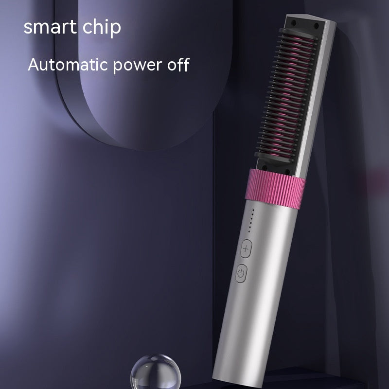 Charging Portable Wireless Straight Comb Anion ne nuit pas aux cheveux