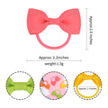 40 80PCS Tiny Hair Ties with Bows Baby Bows Rubber Bands Hair Ties Soft Elastics Ponytail