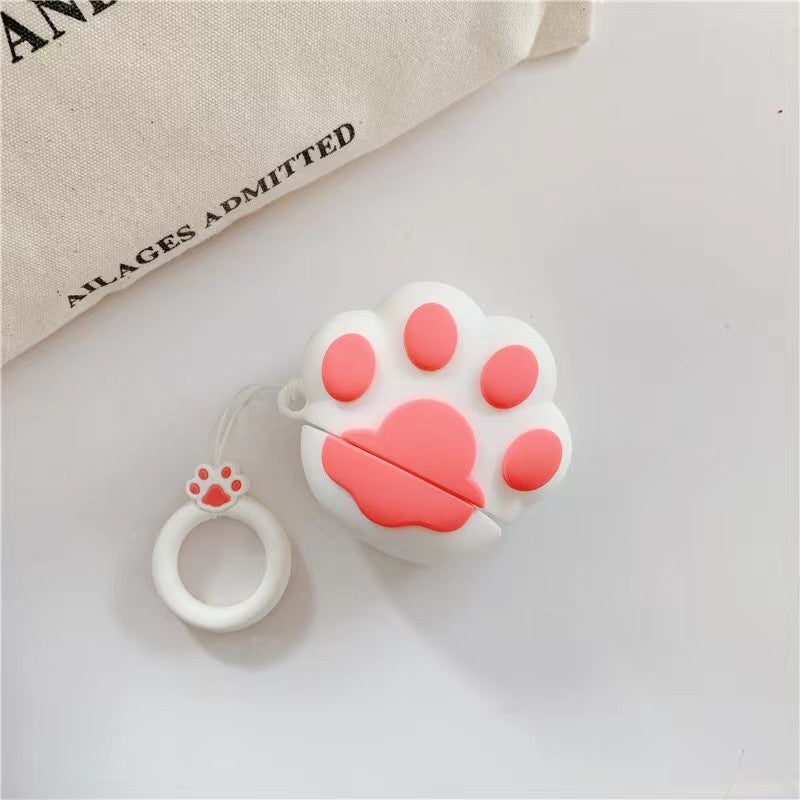 Casque de protection en silicone Paw de chat Mignon