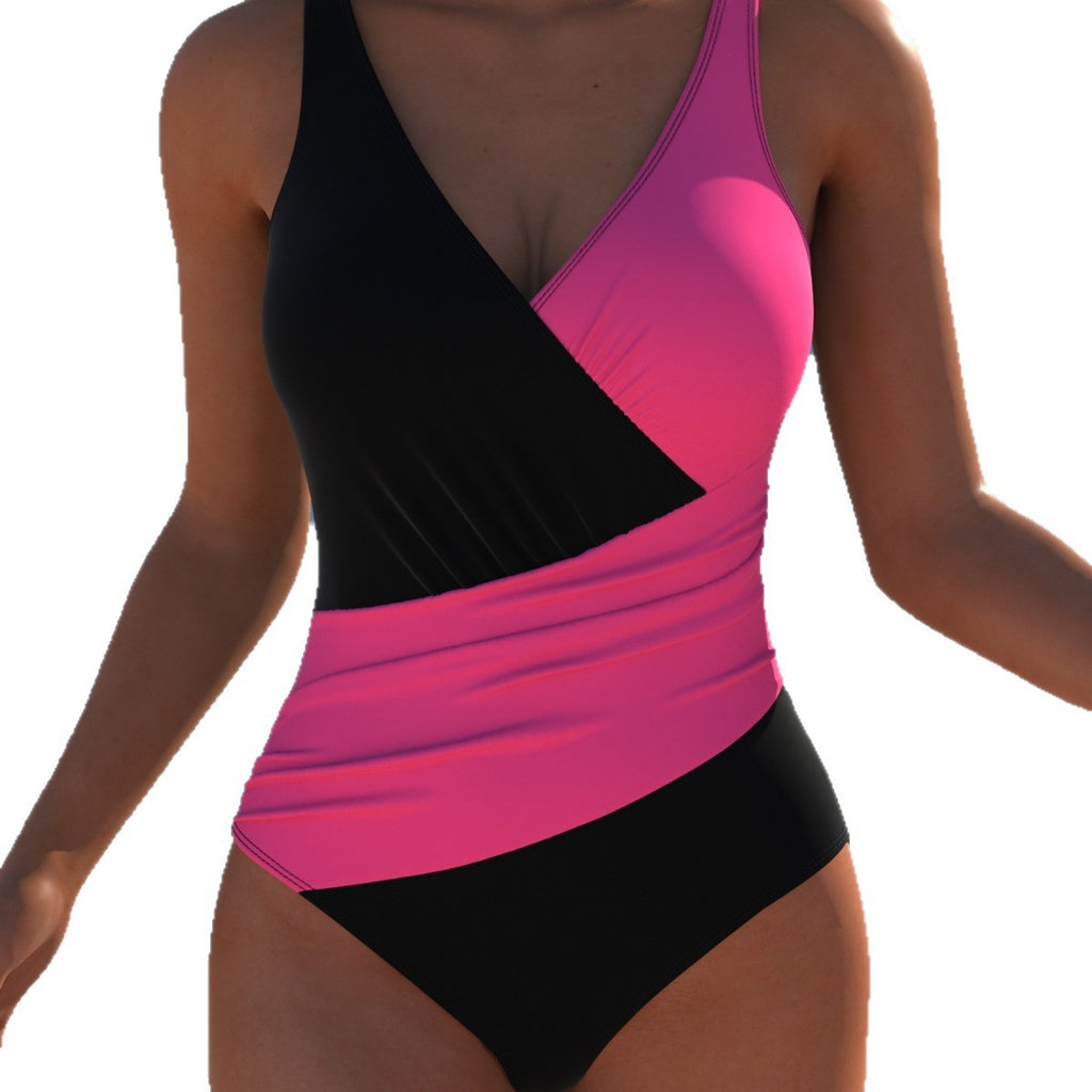 Femmes Une pièce Deep-V Sexy Strap maillot de bain