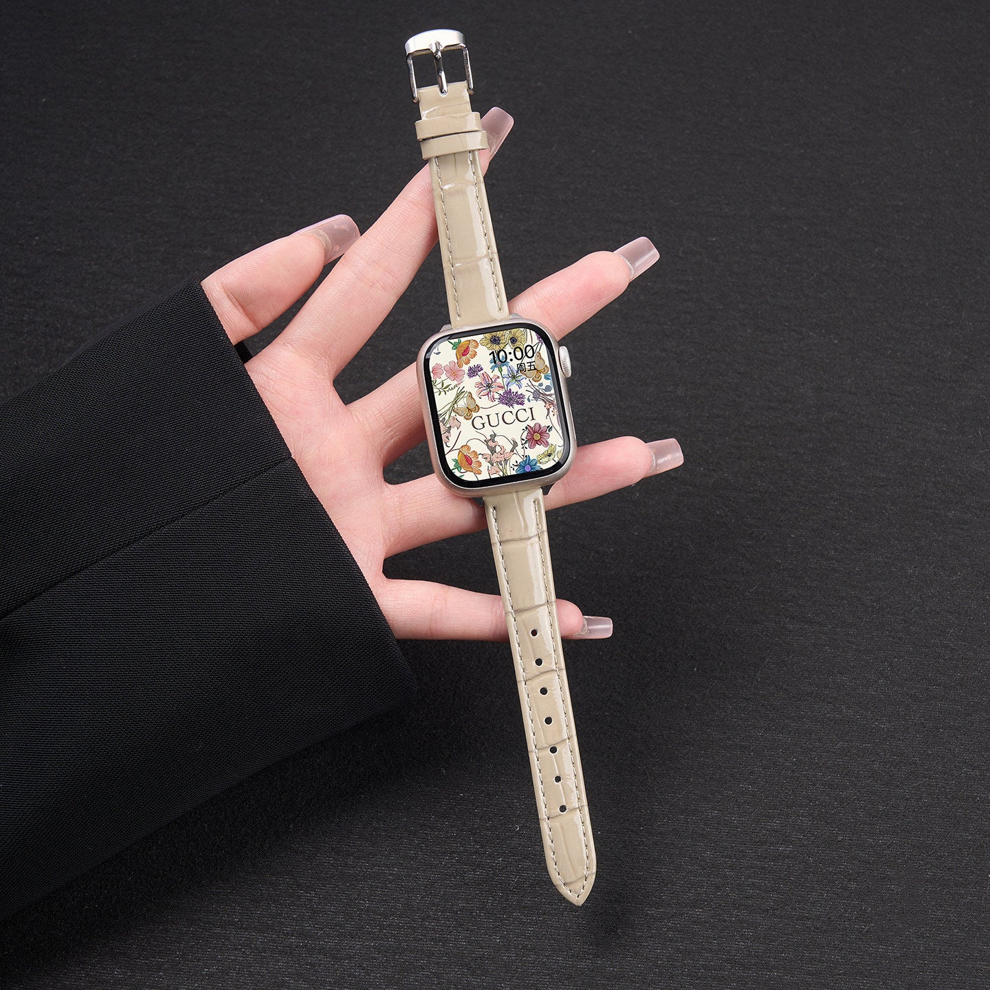 Bracelet de montre modèle perle en bambou-noeud