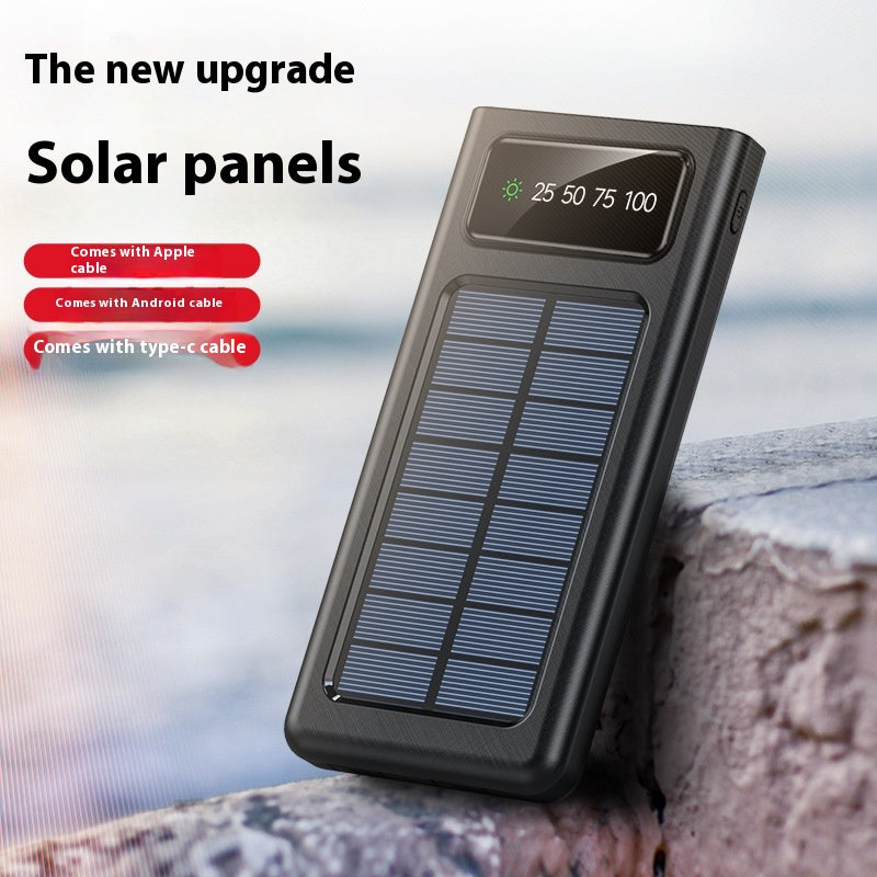 Avec câble à quatre fils Solar Energy Portable Batterie pour téléphones mobiles