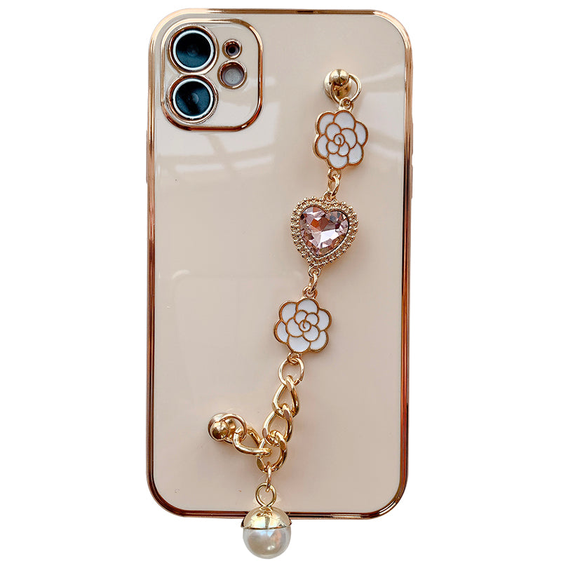 Camellia Bracelet Electroplating Soft Phone Case