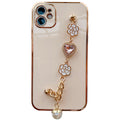 Camellia Bracelet Electroplating Soft Phone Case