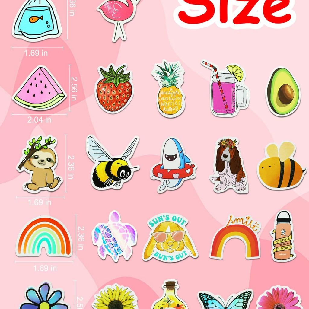 Stickers Style 200 pièces Bricolage décoratif notebook de bagages Etiquette imperméable