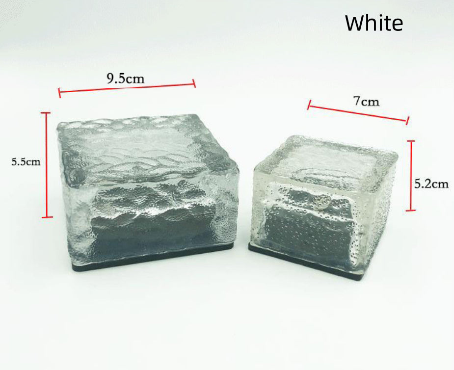 Lampe extérieure de cour de brique de glace solaire