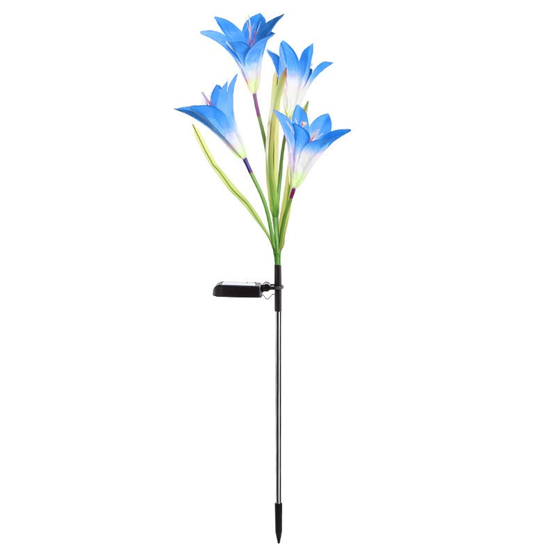 Lampe de jardin de pelouse solaire couleur LED