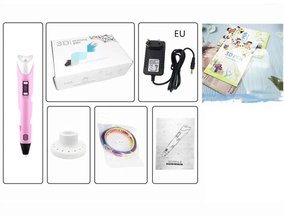 Ensemble de jouets de brosses tridimensionnelles 3D pour enfants