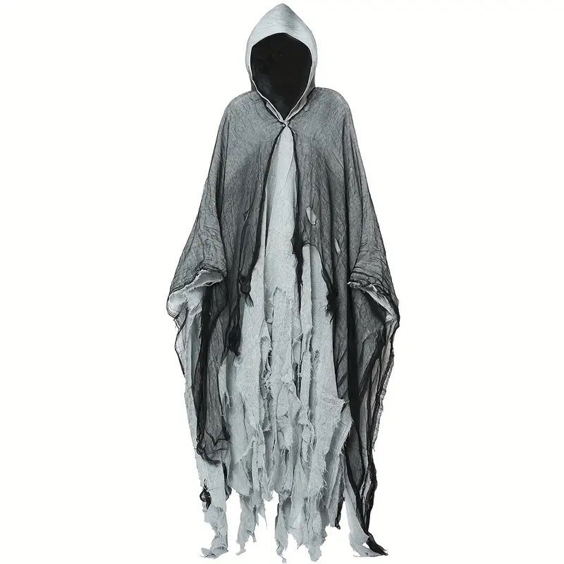 Halloween Witch Cloak Crâne modèle vêtements Costume de mort Props
