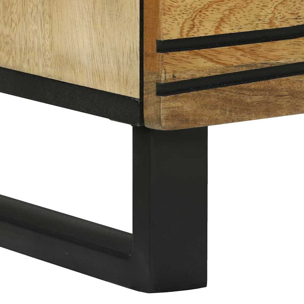 Haut-bord 60 x bois de mangue solide Armoires de rangement médias