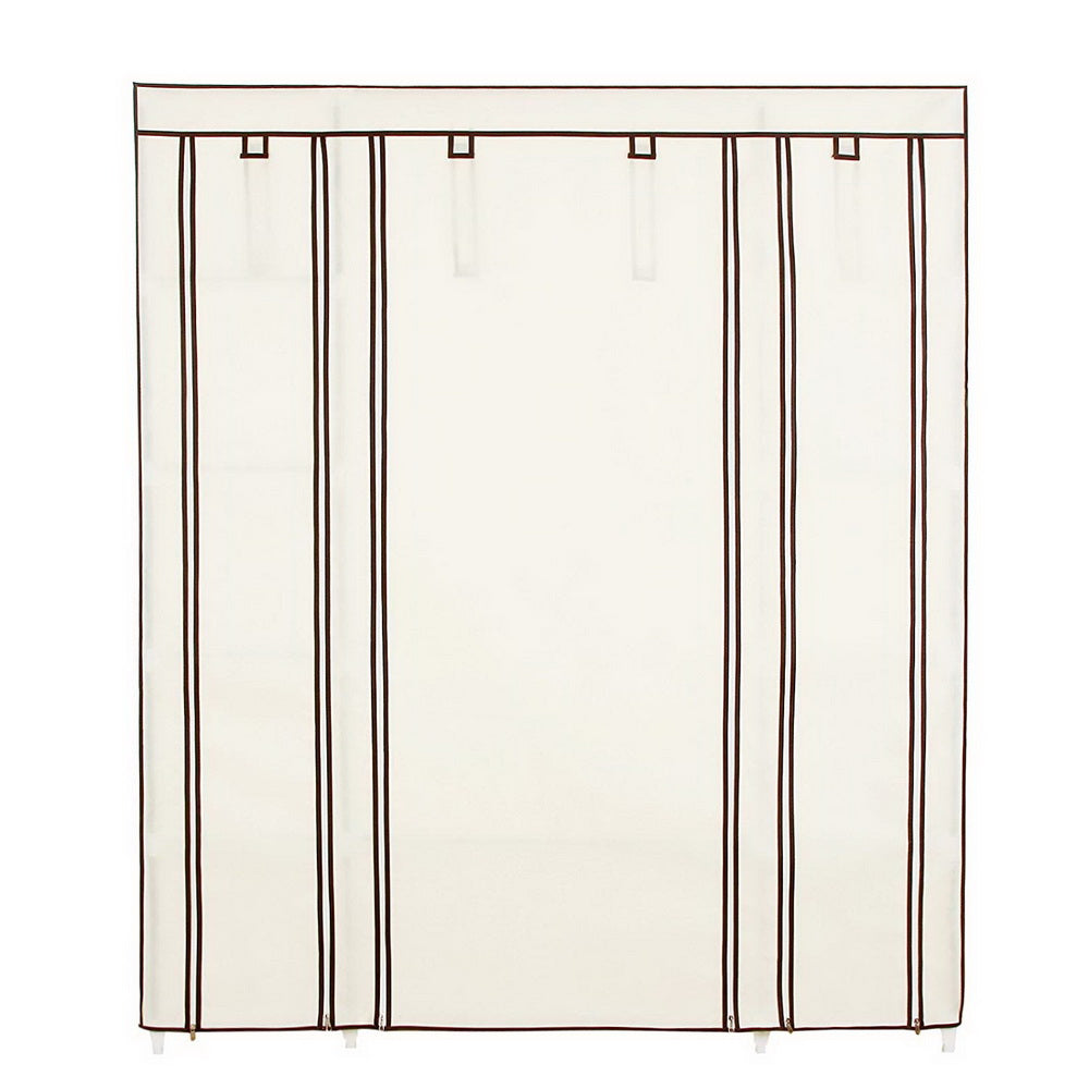 Armoire non tissée 5 couches 12 compartiments 150x45x175-beige