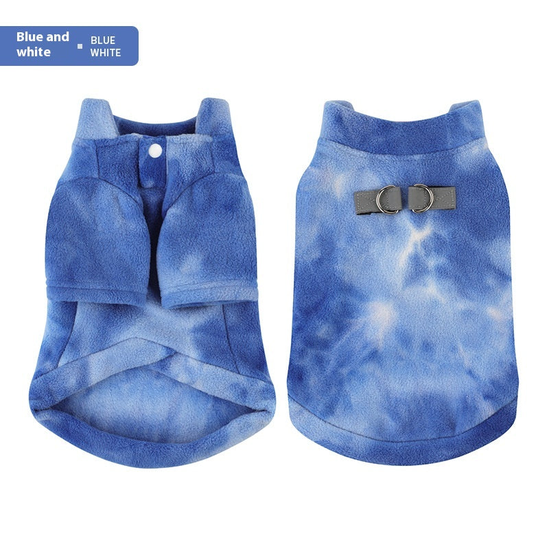 Tie Dye Puppy Clothes Automne Et l'hiver