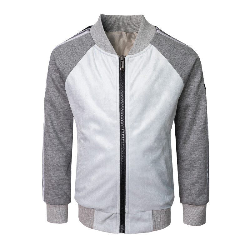 Enfants Velvet Baseball Veste Garçons Filles Bomber Coat École Casual 4-10Y