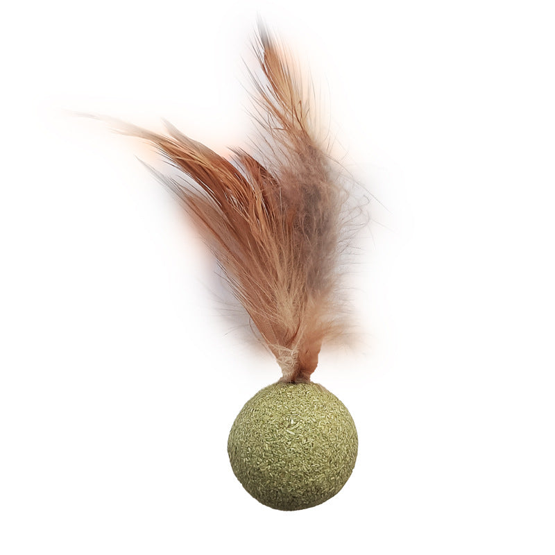 Pet Feather Toys - Mint Ball Piece-1