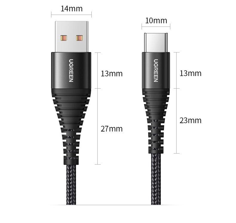 Câble de données tressé de charge rapide de téléphone mobile