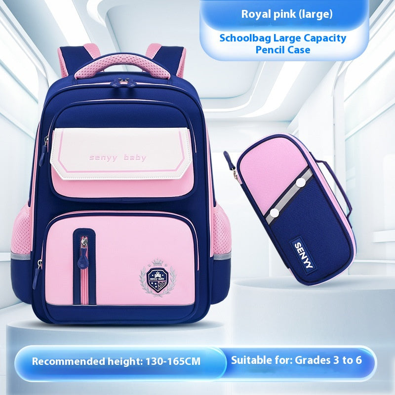 Sac à dos protecteur de la tige pour enfants avec hydrofuge Grande capacité Oxford Cloth Schoo
