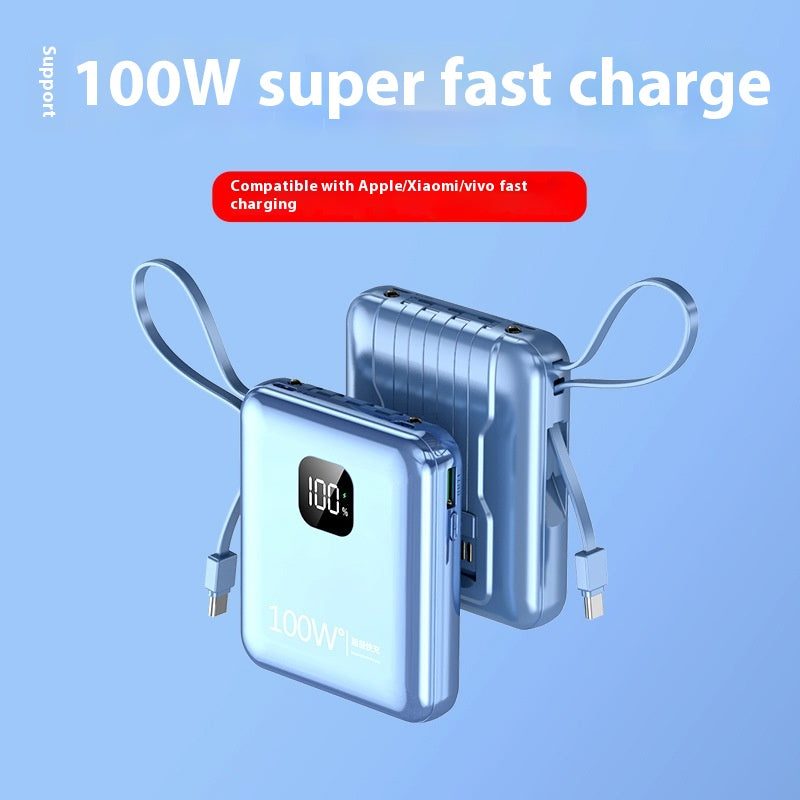Mini-portable avec câble 20000 MA Power Bank PD225W Alimentation mobile