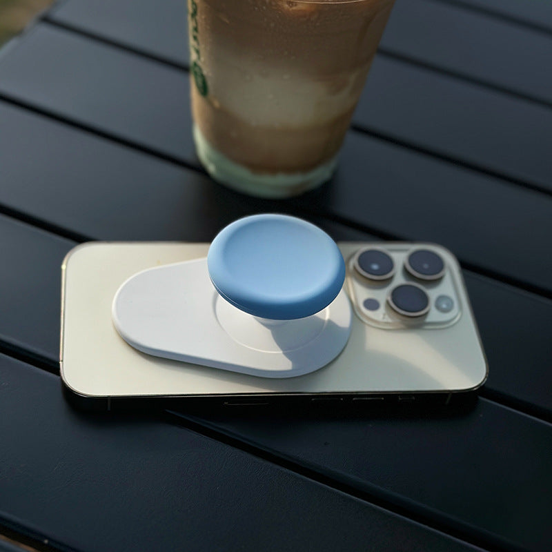 Couvercle de coupe en silicone applicable au support de coussin gonflable de téléphone mobile magnétique