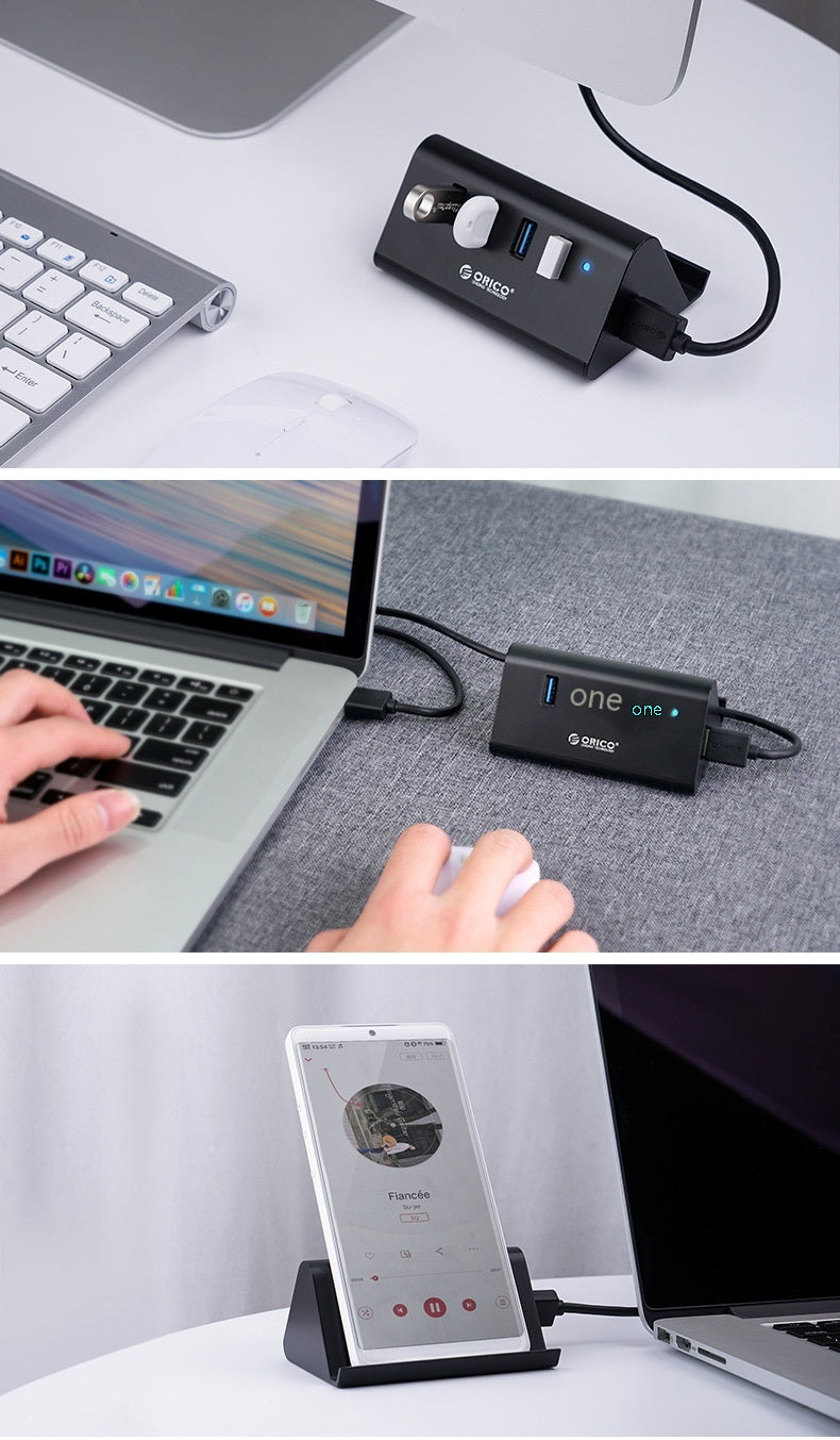 Déconcentrateur USB Support haute vitesse Multi-interface Hub externe
